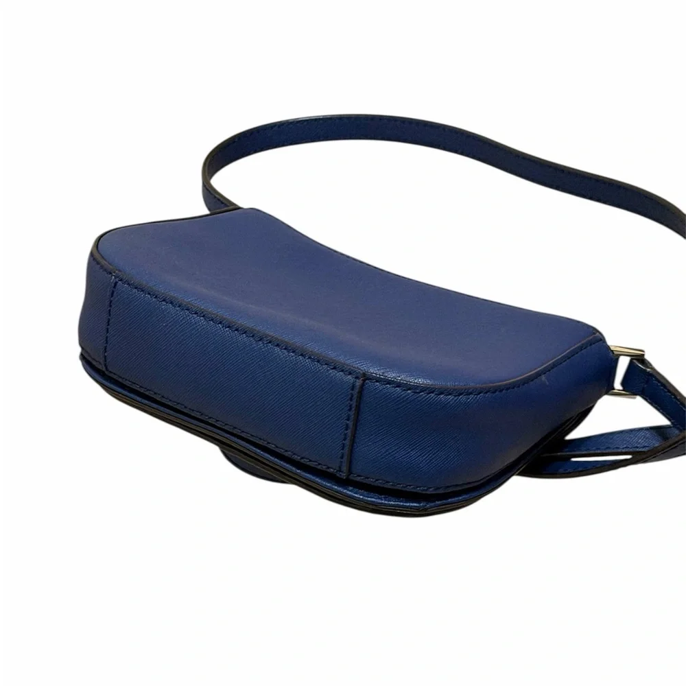 Kate Spade Navy Laurel Way Carsen Leather Crossbody Bag Purse Adjustable Strap